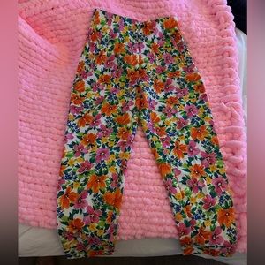 Zara high waisted floral pants